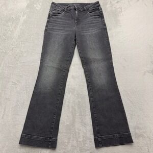 Kut from the Kloth Jeans Womens 6 Black Kelsey Fab Ab Ankle Flare High Rise